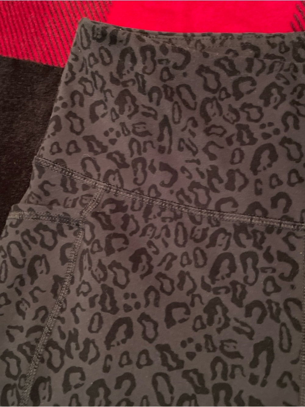 RBX Black Leopard Print Leggings - Picture 5 of 6